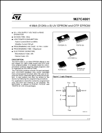 Click here to download M27C4001-70XN1TR Datasheet