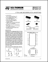 Click here to download M54HC137F1R Datasheet