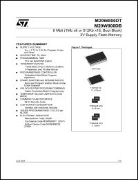 Click here to download M29W800DT70N6T Datasheet