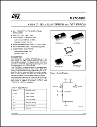 Click here to download 27C4001 Datasheet