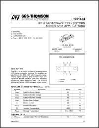 Click here to download 2SD1414 Datasheet