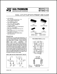 Click here to download M54HC112 Datasheet