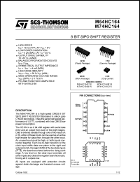 Click here to download M54HC164F1R Datasheet