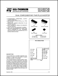 Click here to download HCC4007UB Datasheet