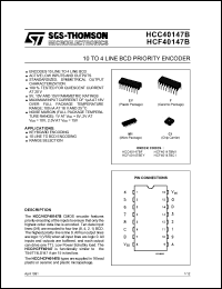 Click here to download HCC40147BF Datasheet