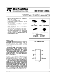 Click here to download HCC4018BF Datasheet