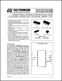 Click here to download HCC40193BF Datasheet