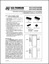 Click here to download HCC4026BF Datasheet