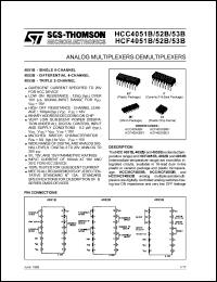 Click here to download HCC4051 Datasheet