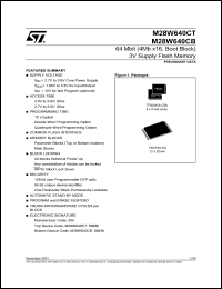 Click here to download M28W640CB80N1 Datasheet