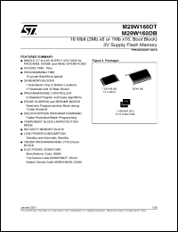Click here to download M29W160DT70N1T Datasheet