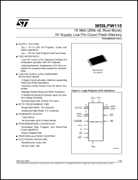 Click here to download M50LPW116N1T Datasheet