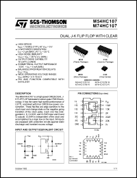 Click here to download M54HC107F1R Datasheet