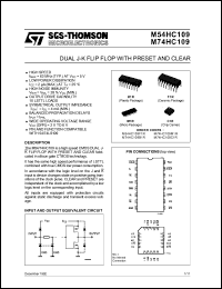 Click here to download M54HC109F1R Datasheet