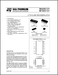 Click here to download M54HC131F1R Datasheet