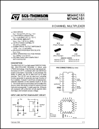 Click here to download M54HC151F1R Datasheet