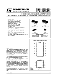 Click here to download M54HC153F1R Datasheet