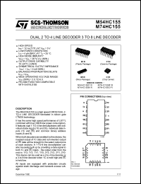 Click here to download M54HC155F1R Datasheet