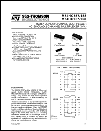 Click here to download M54HC157F1R Datasheet