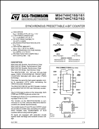 Click here to download M54HC161F1R Datasheet