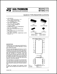 Click here to download M54HC173F1R Datasheet