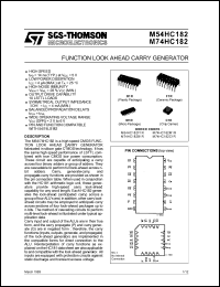 Click here to download M54HC182F1R Datasheet