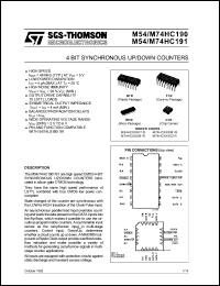 Click here to download M54HC191M1R Datasheet