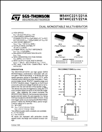 Click here to download M54HC221M1R Datasheet