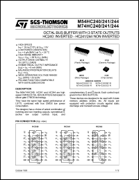 Click here to download M54HC240M1R Datasheet