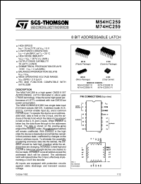 Click here to download M54HC259F1R Datasheet