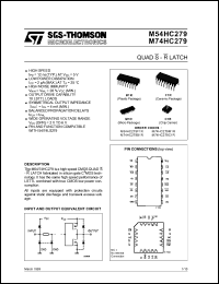 Click here to download M54HC279F1R Datasheet