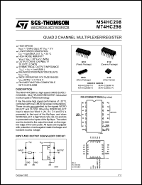 Click here to download M54HC298F1R Datasheet