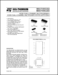 Click here to download M54HC353F1R Datasheet