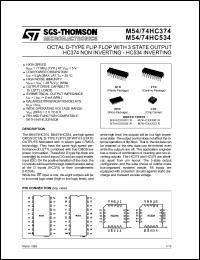 Click here to download M54HC534F1R Datasheet