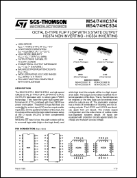 Click here to download M54HC534C1R Datasheet