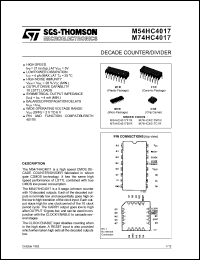 Click here to download M54HC4017 Datasheet