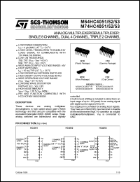 Click here to download M54HC4053F1R Datasheet