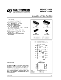 Click here to download M54HC4066 Datasheet