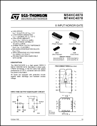 Click here to download M54HC4078F1R Datasheet