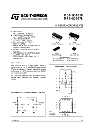 Click here to download M54HC4078 Datasheet