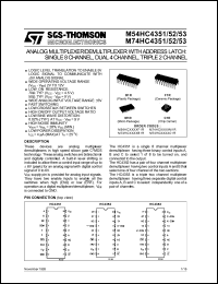 Click here to download M54HC4352F1R Datasheet