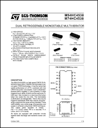 Click here to download M54HC4538F1R Datasheet