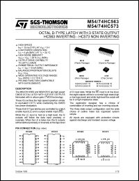 Click here to download M54HC573F1R Datasheet