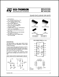 Click here to download M54HC86 Datasheet