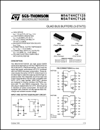 Click here to download M54HCT125 Datasheet