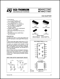 Click here to download M54HCT7007F1R Datasheet