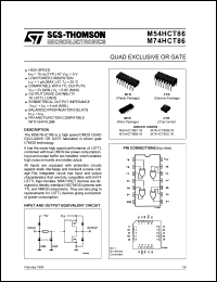 Click here to download M54HCT86 Datasheet