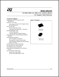 Click here to download M58LW032D110N1E Datasheet