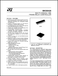 Click here to download MK50H28PLCC52 Datasheet