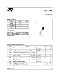 Click here to download P0130AA1EA3 Datasheet